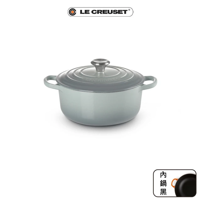 Le Creuset 萬用窈窕鑄鐵鍋 18(蛋白霜-淡金頭-