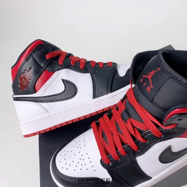 NIKE 耐吉】Air Jordan 1 Mid Gym Red 黑頭黑白紅(DQ8426-106) - momo