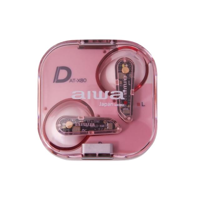 AIWA愛華 AT-X80D 藍芽耳機,採用5.3版本傳輸,半入耳式設計輕盈僅4g,適合運動防潑水使用。內建麥克風靈敏度-39dB,支援Android與iOS線控,TYPE-C快速充電,包含充電盒與收納袋。113dB高靈敏度音質出色,多色選擇(黑、白、粉紅、紅、綠),一年保固,中國製造,NCC認證CCAJ23LP2410T2。 AIWA愛華 AT-X80D