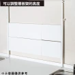 【NITORI 宜得利家居】高度寬度可調整廚用層板架 BH640-940 WH 廚用層板架 可調式層板 層板架 廚房收納 雙