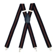 【美帶家】吊帶夾 英倫風條紋 素色 台灣製造 現貨 吊帶(紳士吊帶)