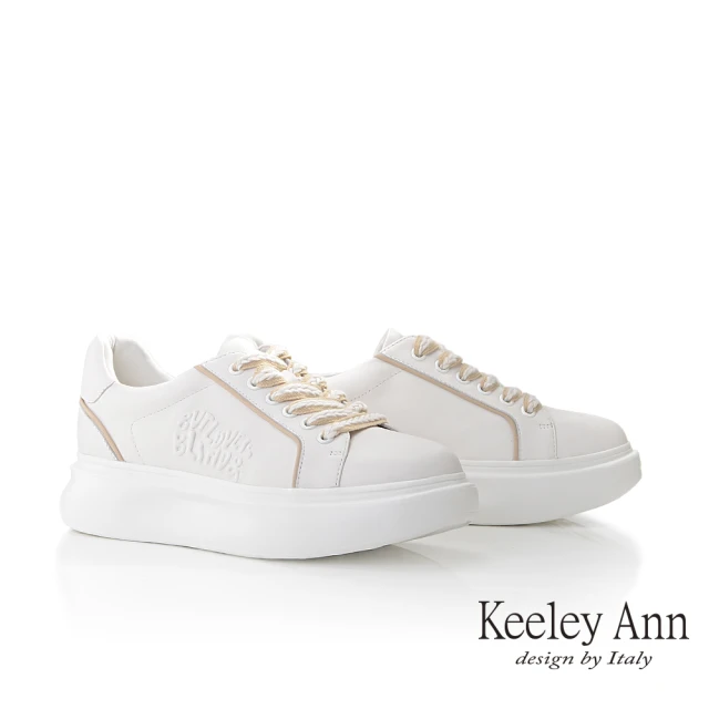【Keeley Ann】圖騰平底休閒鞋(奶茶色376577135-Ann系列)