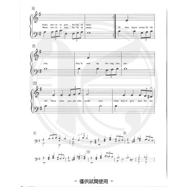【Kaiyi Music 凱翊音樂】五指鋼琴樂譜：迪士尼經典電影選曲