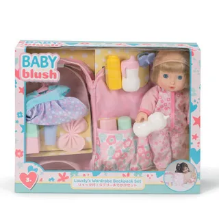 【ToysRUs 玩具反斗城】Baby Blush親親寶貝 娃娃配件背包組(兒童 玩具 家家酒)