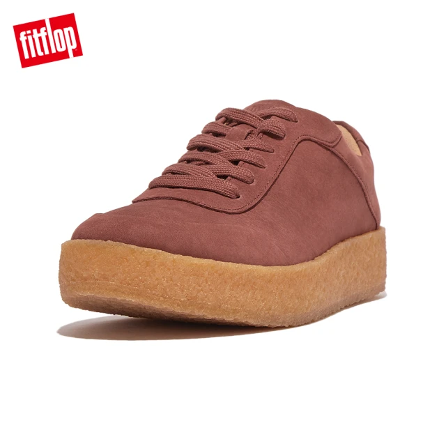 FitFlop RALLY TUMBLED-NUBUCK CREPE SNEAKERS百搭繫帶休閒鞋-女(土棕色)