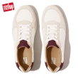 【FitFlop】RALLY LEATHER/SUEDE PANEL SNEAKERS時尚百搭繫帶休閒鞋-女(葡萄紫)