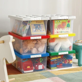 【Mua 姆兒選品】日本品牌收納箱透明收納箱中號小號2入組(收納盒 玩具收納箱 衣物收納)