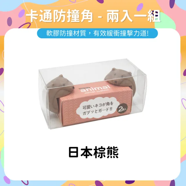 【OhBabyLightly】卡通防撞角 2個/盒(居家安全/安全防護/桌腳防撞/動物造型防撞角)