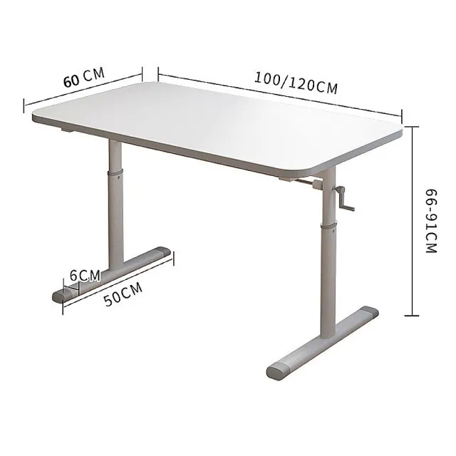 【MGSHOP】手搖升降桌 兒童書桌 寬120CM(電腦桌 升降桌 兒童桌 桌子)