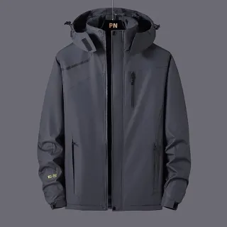 【JP服飾】現貨 L-7XL 男秋冬防風防潑水 衝鋒外套 男外套 防風外套 夾克(加大尺碼/防風/防潑水 1899)