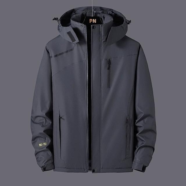 【JP服飾】現貨 L-7XL 男秋冬防風防潑水 衝鋒外套 男外套 防風外套 夾克(加大尺碼/防風/防潑水 1899)