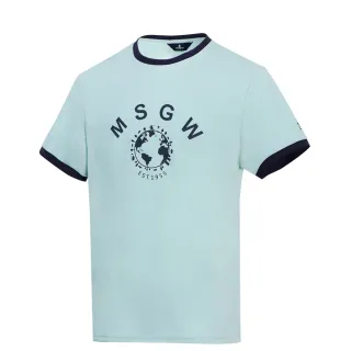 【Munsingwear】企鵝牌 男款淺綠色環保科技咖啡紗 速乾防曬抑菌 包邊短袖T-SHIRT MGRL2506