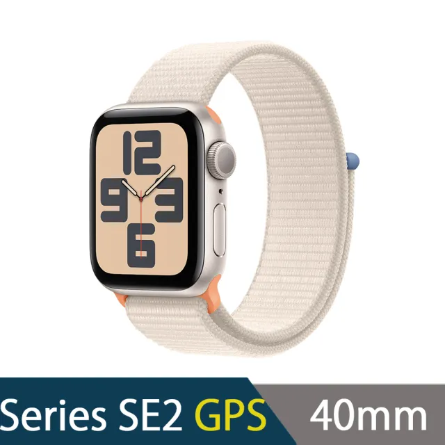 Apple】Watch Series SE2 2023 GPS版40mm(鋁金屬錶殼搭配運動型錶環