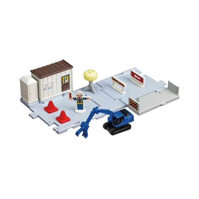 【TOMICA】交通世界 新城鎮 工事現場 附小車(小汽車 場景)