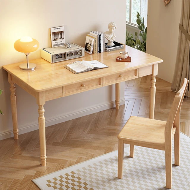HappyLife 實木美式書桌 120公分 Y11455(電腦桌 工作桌 餐桌 桌子 木桌 實木桌 木頭桌 辦公桌)