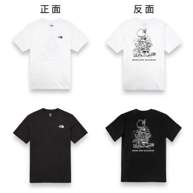 【The North Face】北臉 男生 never stop exploring 純棉 男款 短TEE(北面 短袖T恤)