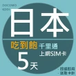 【千里通】日本上網卡5日 無限上網吃到飽(日本網卡 千里通  4G網速 支援分享)