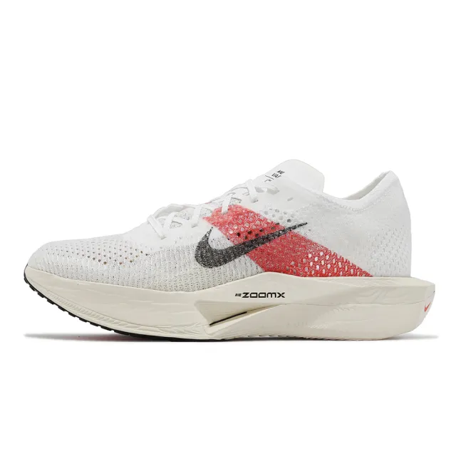 【NIKE 耐吉】競速跑鞋 ZoomX Vaporfly Next% 3 EK 白 紅 男鞋 女鞋 路跑 馬拉松(FD6556-100)