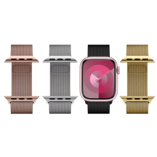 【Metal-Slim】Apple Watch Series 8/9/SE 40/41mm 米蘭式磁吸不銹鋼編織錶帶