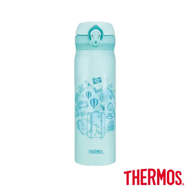【THERMOS 膳魔師】買1送1_不鏽鋼超輕量彈蓋真空保溫杯500ml(JNL-502+JNL-502)