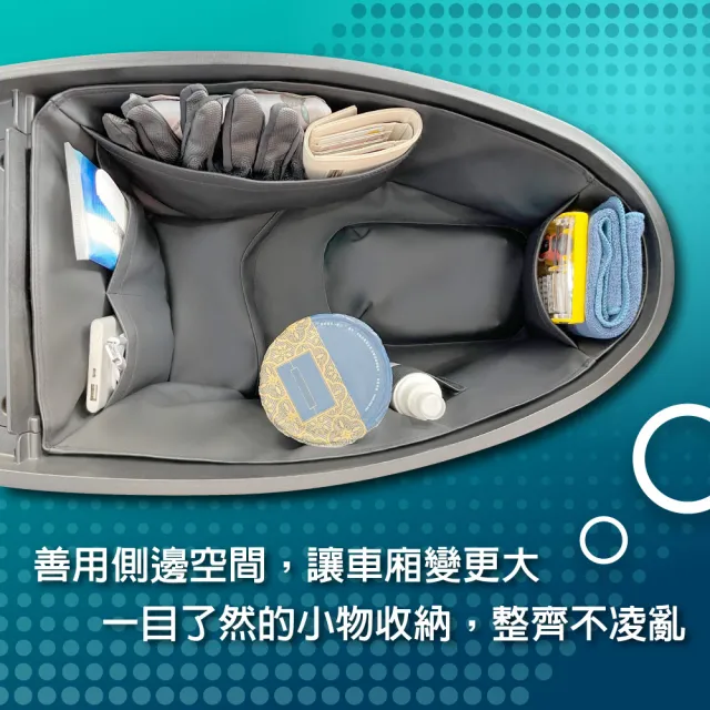 【GOGOBIZ】SYM Fiddle LT 115/MII 110/VEGA 125 機車置物袋 機車巧格袋 分隔收納(機車收納袋 巧格袋)