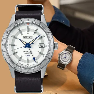 【SEIKO 精工】Presage Style60’s系列 製錶110週年限量 GMT機械錶  新年禮物(SSK015J1/4R34-00E0J)