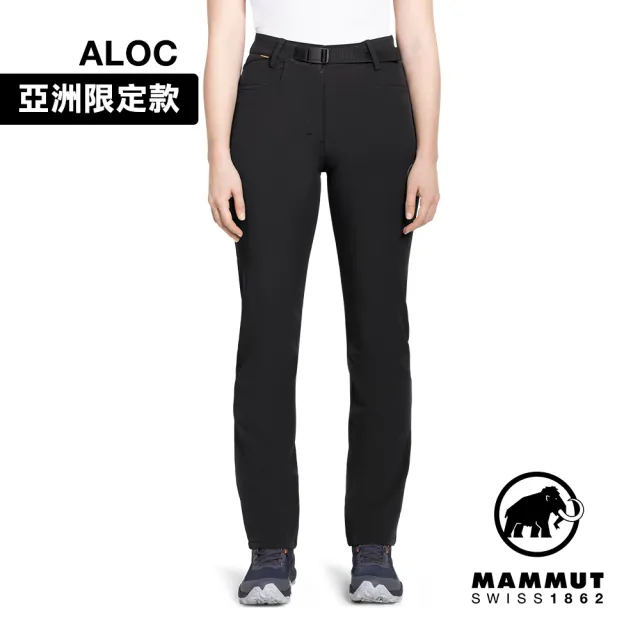 【Mammut 長毛象】Utility SO Pants AF W 日系機能軟殼長褲 黑色 女款 #1021-01010