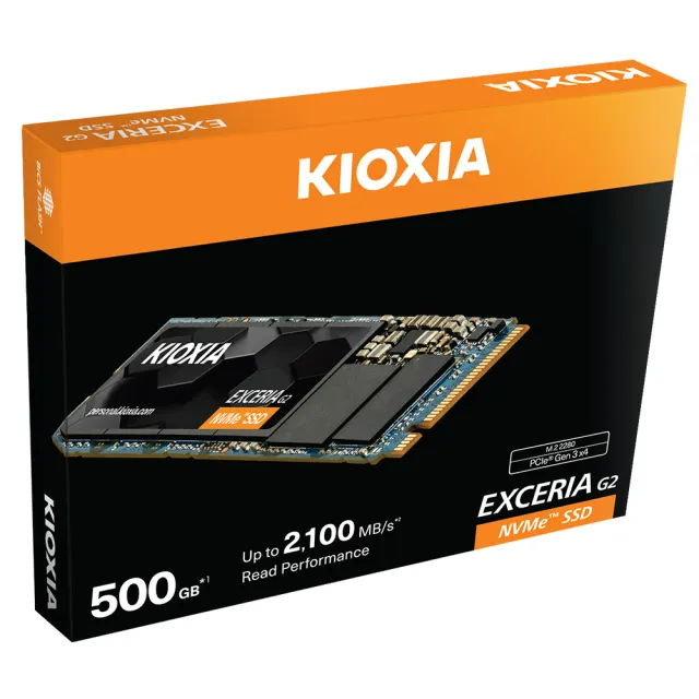 KIOXIA 鎧俠】Exceria G2 SSD M.2 2280 PCIe NVMe 500GB Gen3x4