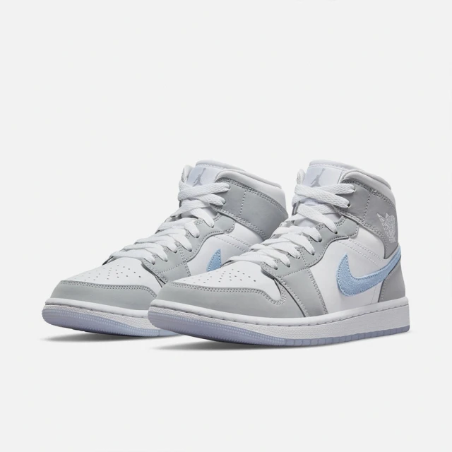 NIKE 耐吉NIKE 耐吉 AIR JORDAN 1 MID 休閒鞋 運動鞋 女鞋 粉藍(BQ6472105)