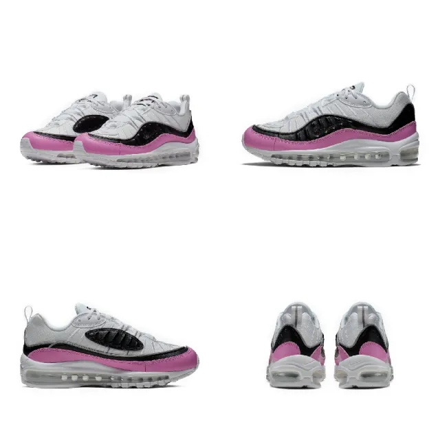 NIKE 耐吉】休閒鞋Wmns Air Max 98 SE 女鞋白粉紅黑氣墊厚底(AT6640