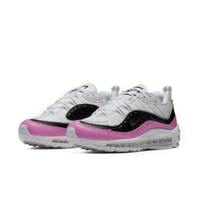 NIKE 耐吉】休閒鞋Wmns Air Max 98 SE 女鞋白粉紅黑氣墊厚底(AT6640