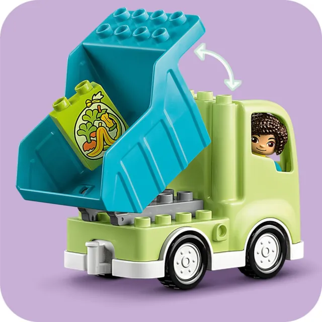 【LEGO 樂高】得寶系列 10987 資源回收車(玩具車 幼兒積木 DIY積木)