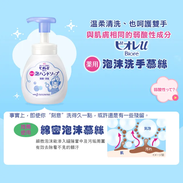 【Kao 花王】Biore u  泡沫洗手慕絲 特大補充瓶-770ml(綿密泡沫)