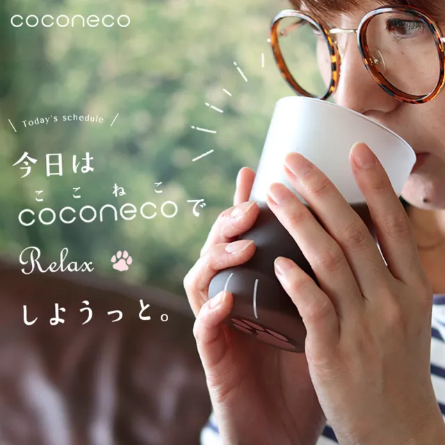 【台隆手創館】日本ADERIA coconeco貓腳玻璃杯300mL(乳牛/三毛貓)