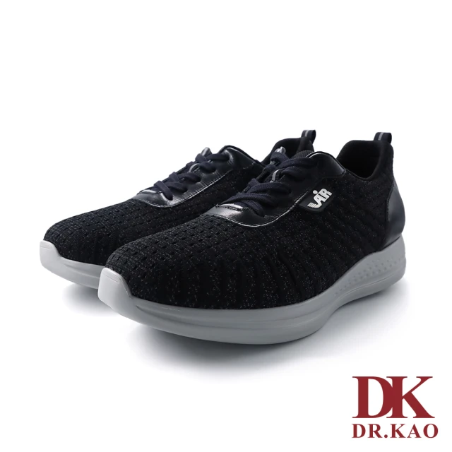 DK 高博士 墨白飛織空氣鞋 88-3001-90 黑色 推