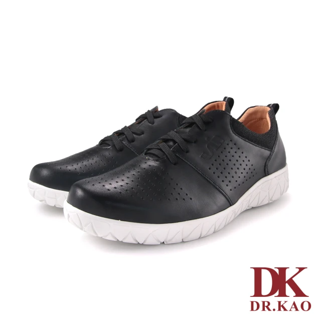 DK 高博士 墨白飛織空氣鞋 88-3001-90 黑色 推