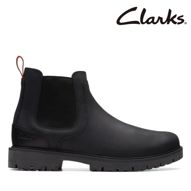 Clarks 男靴 Rossdale Top 工藝縫線設計圓頭切爾西靴 短靴(CLM73456B)