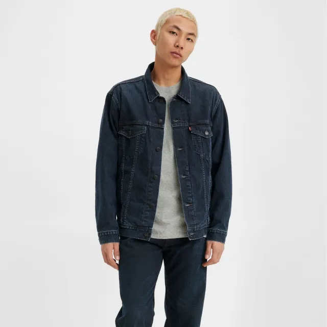 【LEVIS 官方旗艦】Wellthread環境友善系列 男款 寬鬆版牛仔外套 / 天然深藍染工藝 熱賣單品 A6138-0000