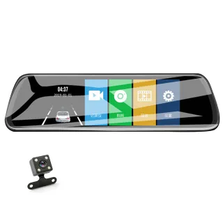 【Jinpei】GPS測速、10吋觸控全螢幕、後視鏡、FULL HD 高畫質、前後雙錄、倒車顯影、贈32GB(行車紀錄器)