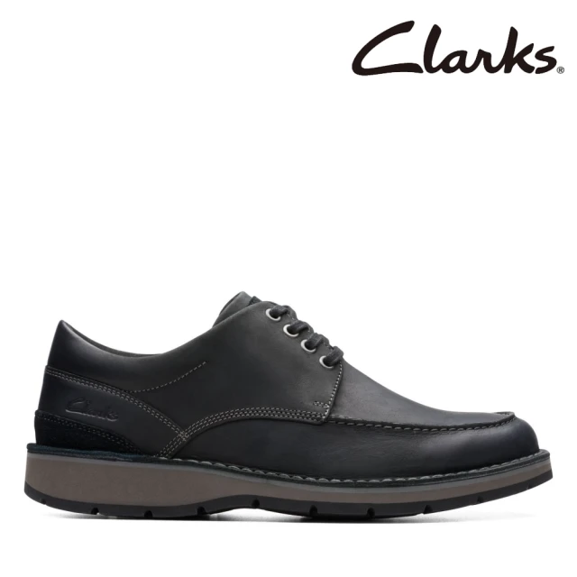 Clarks 男鞋 Gravelle Low 日常穿搭輕量縫