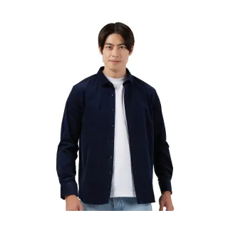 【Blue River 藍河】男裝 深藍色長袖襯衫-魅力修身秋冬款(日本設計 純棉舒適)