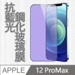 【MK馬克】APPLE iPhone12 Pro Max 6.7吋 護眼抗藍光高清防爆鋼化玻璃保護貼