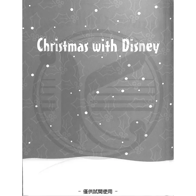 【Kaiyi Music 凱翊音樂】迪士尼聖誕精選樂譜 鋼琴/人聲/吉他樂譜