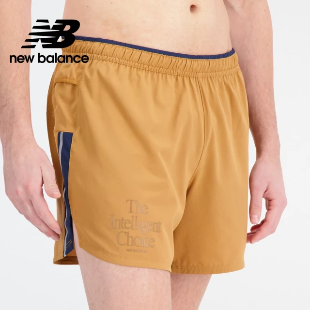 NEW BALANCE NB 多用途5吋短褲/跑褲/運動褲_男褲_大地色_AMS21278TOB(亞版 版型正常)