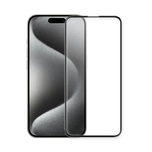 【Dr.TOUGH 硬博士】iPhone 15 Pro Max 6.7吋 2.5D滿版強化版玻璃保護貼