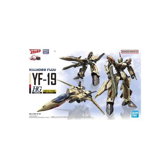 BANDAI 萬代BANDAI 萬代 組裝模型 HG 1/100 超時空要塞 PLUS YF-19 5064258(代理)