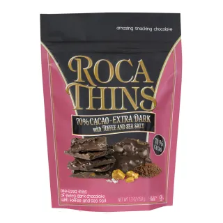 【樂家 ROCA】薄片巧克力杏仁糖150g(70%黑巧克力)