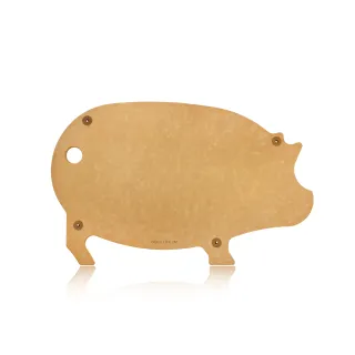 【GOLD LIFE】高密度不吸水木纖維砧板-大胖豬(動物造型)