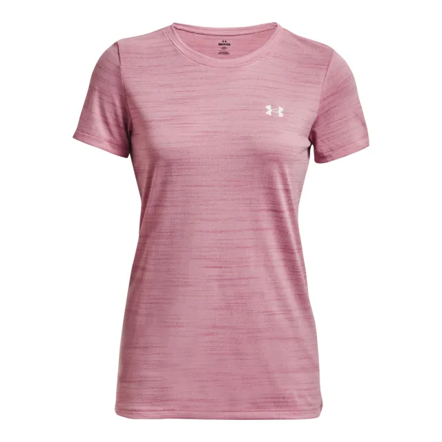 【UNDER ARMOUR】UA 女 Tech Tiger短T-Shirt _1376937-697(霧粉色)