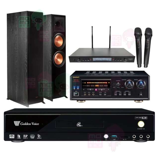 金嗓 CPX-900 K2R+DSP-A1II+SR-889PRO+R-800F(4TB點歌機+擴大機+無線麥克風+喇叭)